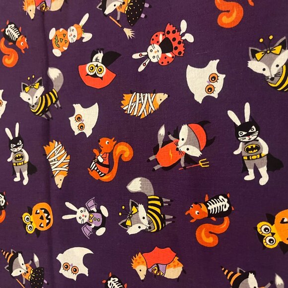 Adorable WOODLAND ANIMALS in COSTUMES Handmade Cotton Pillowcase - Picture 3 of 3